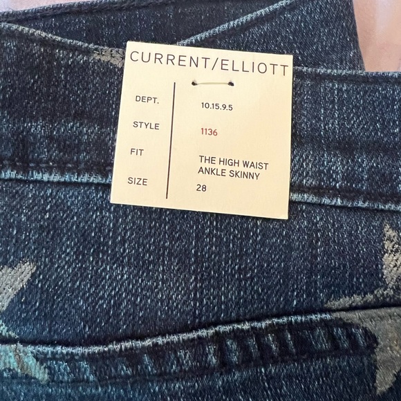 Current/Elliot High Rise Skinny Ankle Jeans - Picture 3 of 10